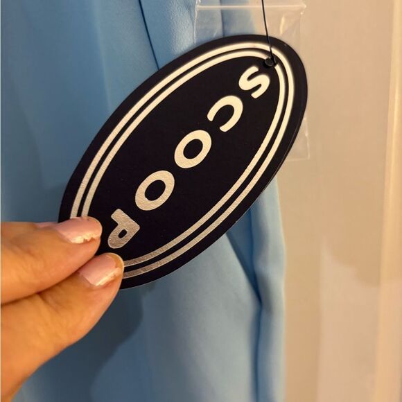 NWT Scoop Wide Leg Trousers Women's Pants Sz 10 Cirrus Blue - Picture 7 of 7